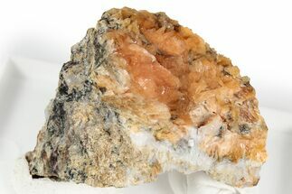 Vibrant Orange Tinzenite Crystal Cluster - Italy #352033