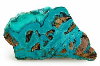 Polished Atacama Blue Opal (Chrysocolla & Opal) - Chile #352144