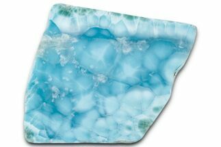 Polished Sea-Blue Larimar Slab - Dominican Republic #352194