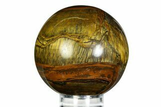 Polished Tiger's Eye Sphere - Top Quality #352433
