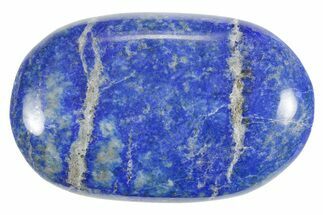 Polished Lapis Lazuli Palm Stone - Pakistan #352548