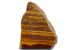 Free-Standing, Polished Desert Sunset Banded Iron Section #353839
