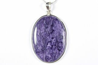 Siberian Charoite Pendant (Necklace) - Sterling Silver #354000