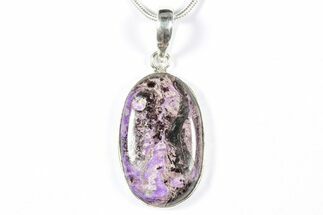 Polished Sugilite Pendant (Necklace) - Sterling Silver #354008