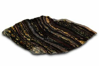 Polished Tiger Iron Stromatolite Slab - Billion Years #353228