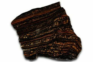 Polished Tiger Iron Stromatolite Slab - Billion Years #353242