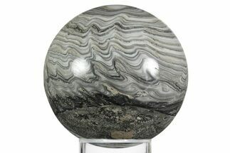 Polished Zebra Calcite Sphere - Mexico #354216