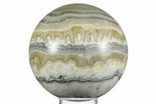 Polished Zebra Calcite Sphere - Mexico #354218