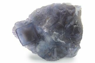 Blue and Purple Cubic Fluorite Crystal Cluster - Afghanistan #354668
