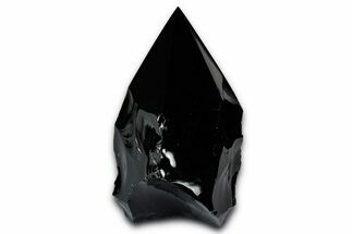 Free-Standing Polished Obsidian Point - Mexico #355031