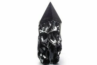 Free-Standing Polished Obsidian Point - Mexico #355035
