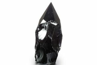 Free-Standing Polished Obsidian Point - Mexico #355069