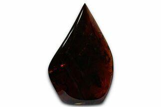 Polished Indonesian Blue Amber Flame #355804
