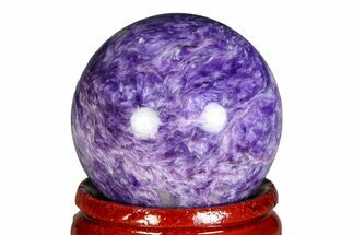 Polished Purple Charoite Sphere - Siberia #355779