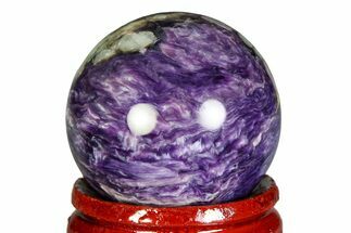 Polished Purple Charoite Sphere - Siberia #355784