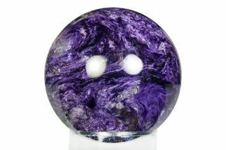 Polished Purple Charoite Sphere - Siberia #355785