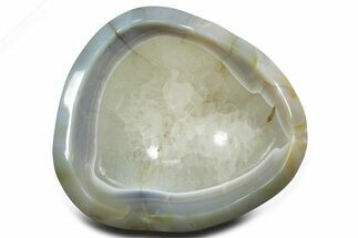 Polished Banded Agate Bowl - Madagascar #355296