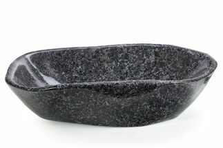 Polished Indigo Gabbro Bowl - Madagascar #355297