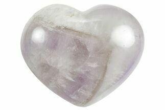 Polished Chevron Amethyst Heart - Madagascar #355660