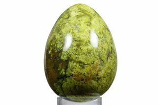 Polished Green Opal Egg - Madagascar #356156