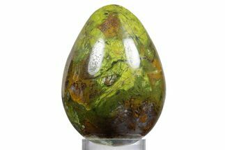 Polished Green Opal Egg - Madagascar #356157