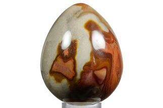 Polished Polychrome Jasper Egg - Madagascar #356185