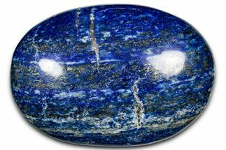 Polished Lapis Lazuli Palm Stone - Pakistan #352550