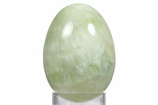 Polished Green Aragonite Egg - Nevada #356228