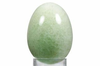 Polished Green Aragonite Egg - Nevada #356230