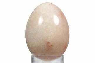 Polished Pink Calcite Egg - Utah #356233