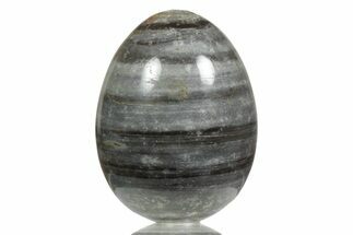 Polished Banded Shale Egg - New Mexico #356258