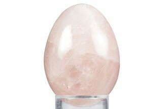 Polished Rose Quartz Egg - South Dakota #356245
