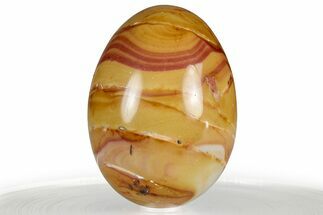 Polished Banded Rhyolite (Hickoryite) Egg - Mexico #356315