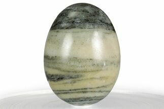 Polished Pink Harquahala Marble Egg - Arizona #356439