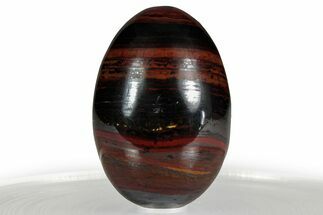 Polished Tiger Iron Stromatolite Egg - Billion Years #356453