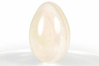 Polished Cream Rhyolite Egg - Philippines #356468