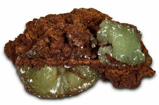 Fluorescent, Gemmy Adamite Crystals on Matrix - Mexico #356628