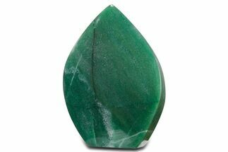 Polished Jade (Nephrite) Flame - Afghanistan #355877