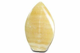Polished Mango Calcite Flame - Afghanistan #355888