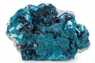 Sparkling Blue Veszelyite Crystals with Zincolibethenite - Congo #355919