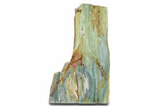 Free-Standing, Gary Green Jasper (Larsonite) Bog Wood - Oregon #334835