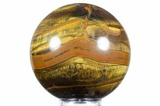 Polished Tiger's Eye Sphere - Top Quality #352488