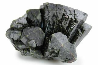 Lustrous Epidote Crystal Cluster - Peru #358422