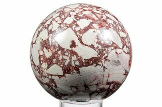 Polished Brecciated Mookaite Sphere - Western Australia #358483