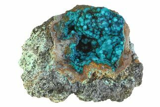 Vibrant Teal Chrysocolla Formation - Peru #358684