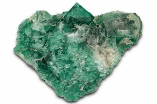 Green Fluorescent Cubic Fluorite Crystals - Madagascar #358900