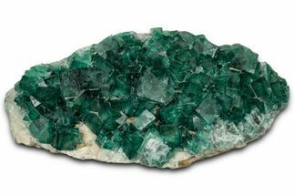 Green Fluorescent Cubic Fluorite Crystals - Madagascar #358904