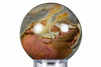 Polished Polychrome Jasper Sphere - Madagascar #358972