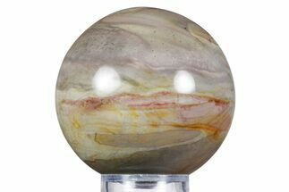 Polished Polychrome Jasper Sphere - Madagascar #358986