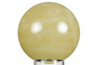 Polished Honey Calcite Sphere - China #359522